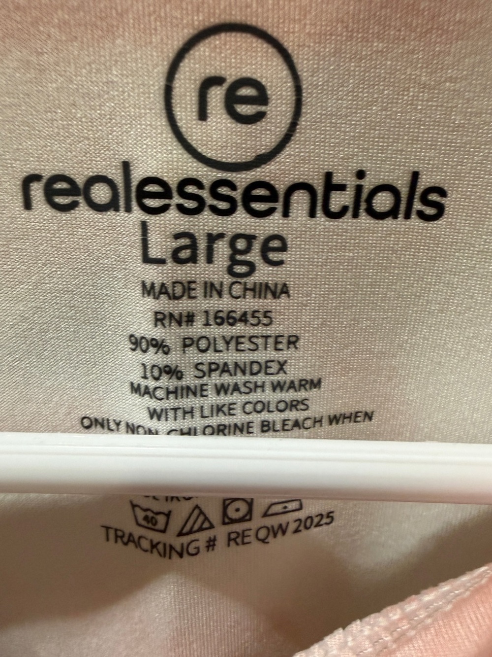 Realessentials Peach & White Tie-Dye Crewneck Tank - Picture 3 of 4